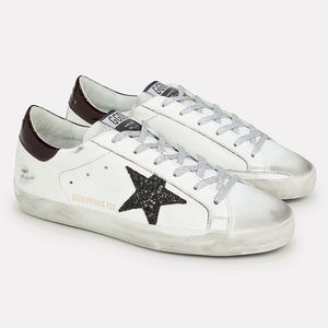 GOLDEN GOOSE Superstar Glitter Star Low-Top Sneakers